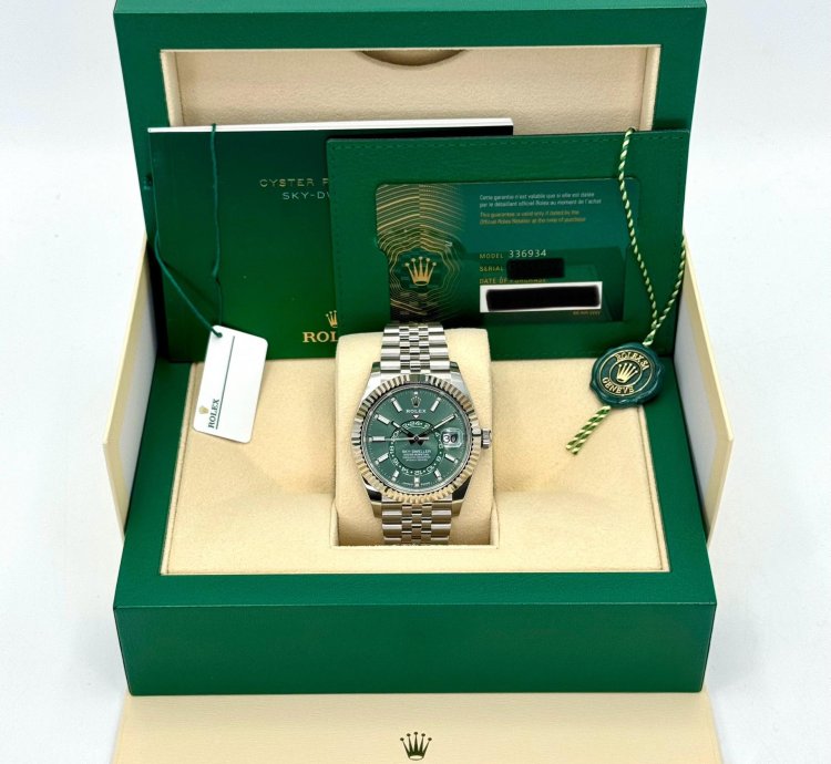 Rolex Sky-dweller New 2025 Sky-dweller 42mm 336934 Jubilee Green Dial