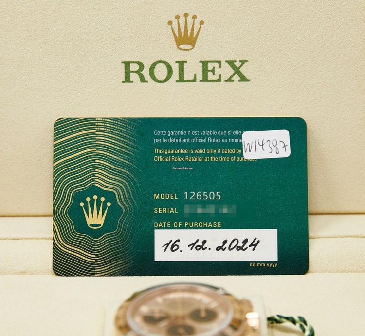 Rolex Daytona Rose Gold Sundust Dial On Oyster Bracelet Complete Set Like New 2024