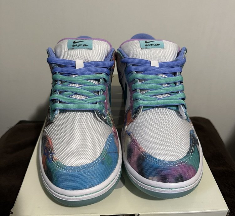 Nike Sb Dunk Low Og Qs Futura Laboratories Bleached Aqua