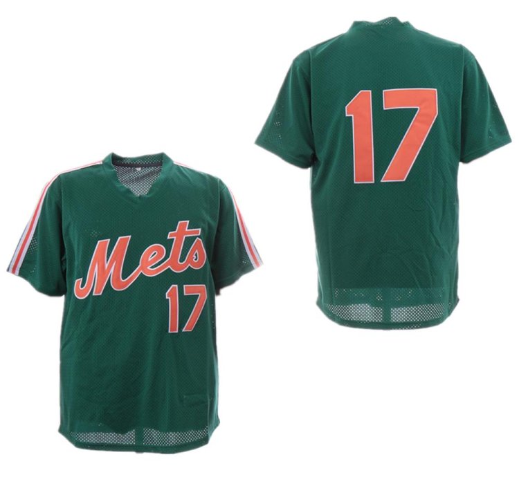 New York Mets Keith Hernandez Green Throwback Mesh Pullover Jersey