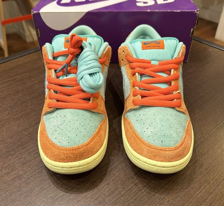 Nike Sb Dunk Low Orange Emerald Rise