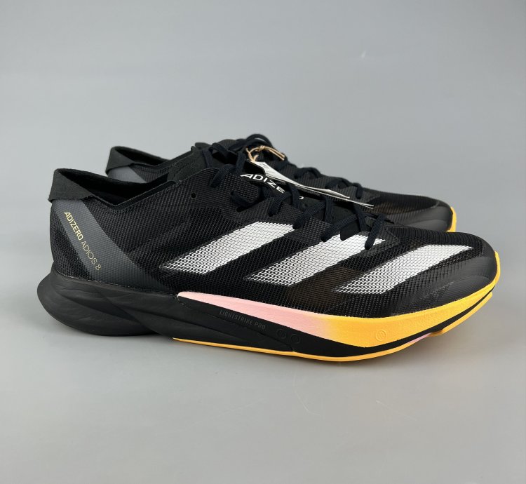 Adidas Adizero Adios 8 Men Black Running Shoes