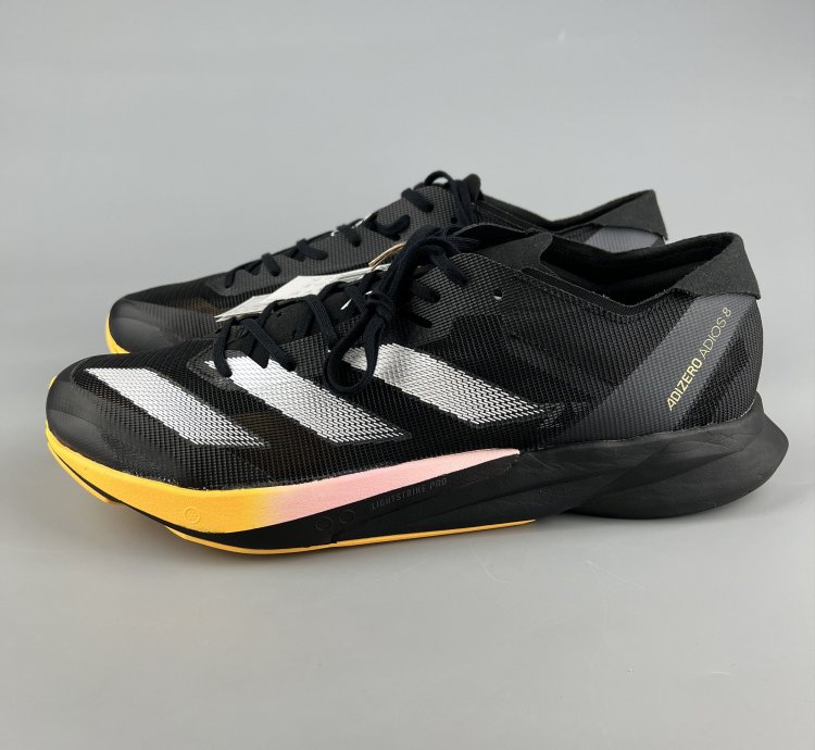 Adidas Adizero Adios 8 Men Black Running Shoes