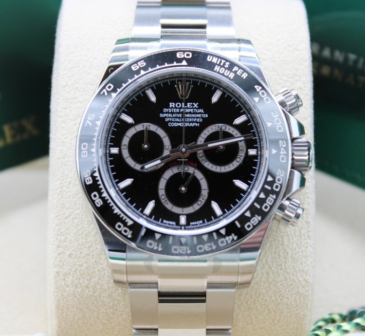 Rolex Daytona Schwarz - 126500ln - Lc100 02 2025 - Neu Ungetragen - Full Set