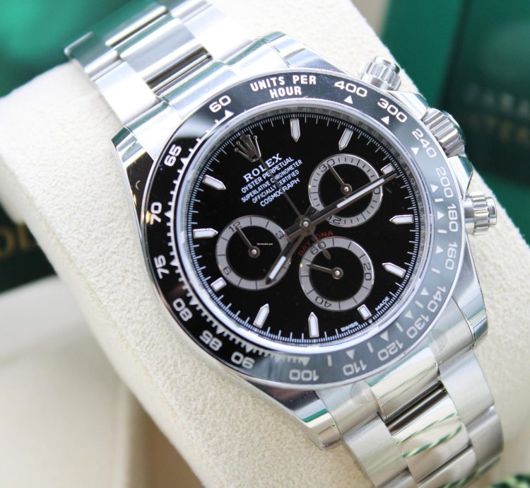 Rolex Daytona Schwarz - 126500ln - Lc100 02 2025 - Neu Ungetragen - Full Set