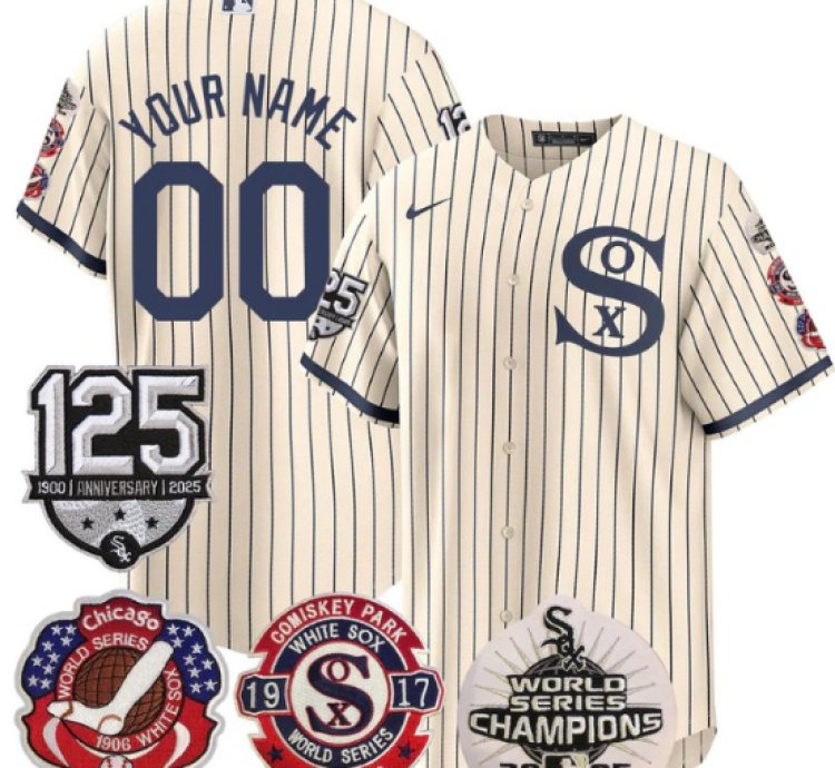 Custom Chicago White Sox Jersey 125th Champions Stitched Field Of Dream