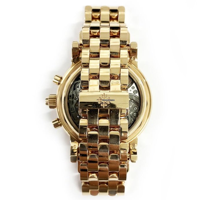 Patek Philippe Perpetual Calendar Chronograph Rose Gold Black Dial 5204 1r-001