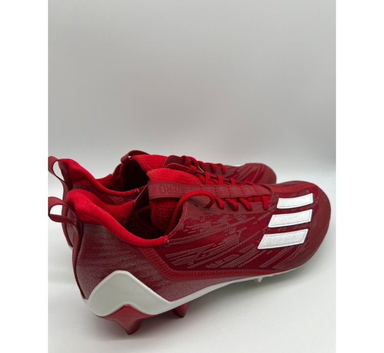 Adidas Adizero Football Cleats Red White Gw5058 Size 14