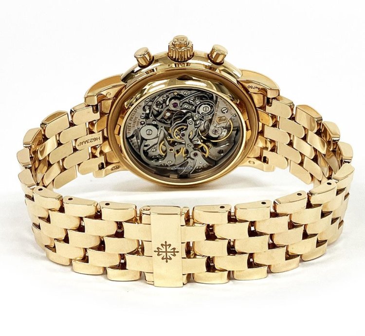 Patek Philippe Perpetual Calendar Chronograph Rose Gold Black Dial 5204 1r-001