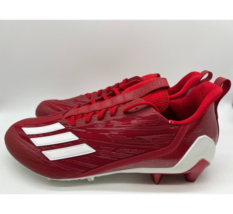 Adidas Adizero Football Cleats Red White Gw5058 Size 14