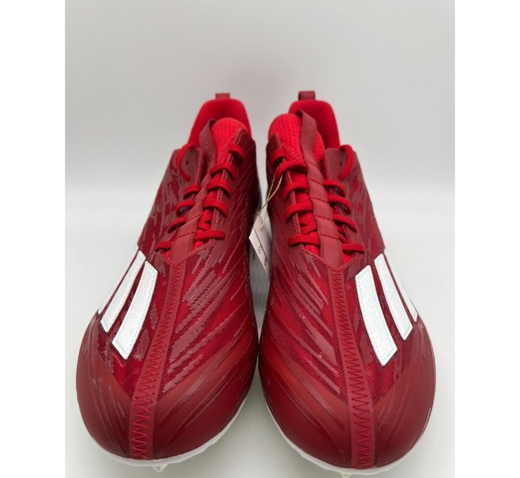 Adidas Adizero Football Cleats Red White Gw5058 Size 14