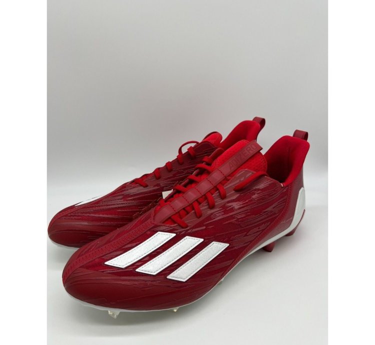 Adidas Adizero Football Cleats Red White Gw5058 Size 14