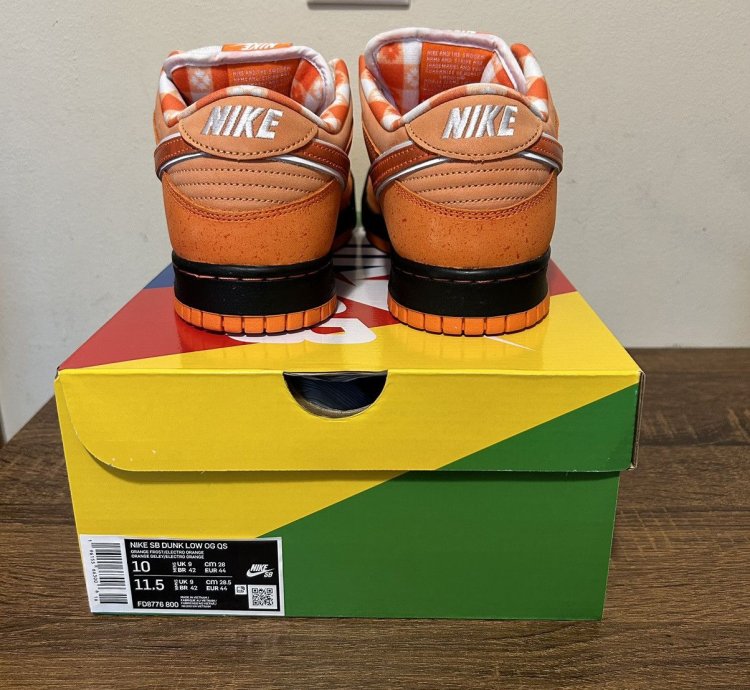 Nike Sb Dunk Low Orange Lobster Size 10m Fd8776-800 New