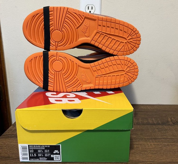 Nike Sb Dunk Low Orange Lobster Size 10m Fd8776-800 New