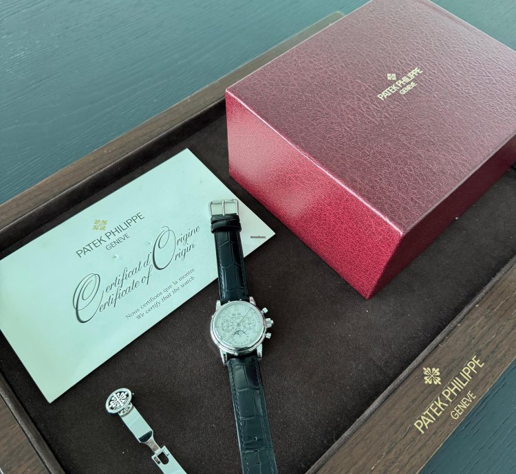 Patek Philippe Perpetual Calendar Chronograph Split Seconds Perpetual Chronograph 5004p-021 Box And Papers