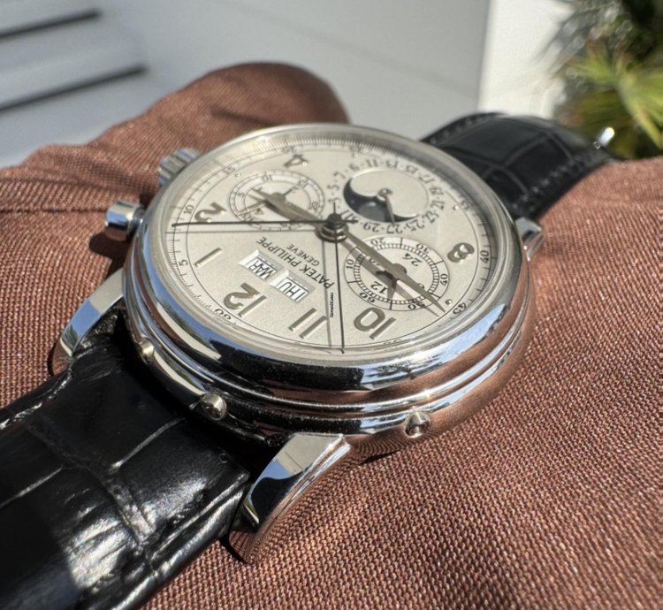 Patek Philippe Perpetual Calendar Chronograph Split Seconds Perpetual Chronograph 5004p-021 Box And Papers