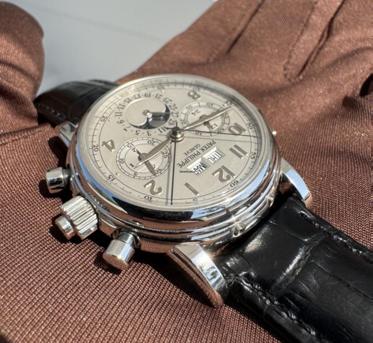 Patek Philippe Perpetual Calendar Chronograph Split Seconds Perpetual Chronograph 5004p-021 Box And Papers