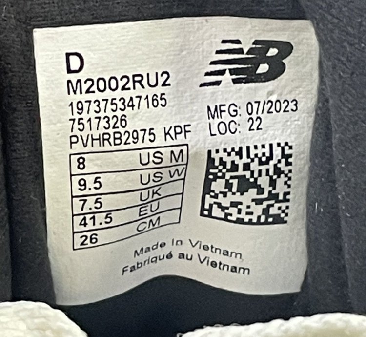 Jjjjound New Balance 2002r Storm Blue Size 8m 9 5w