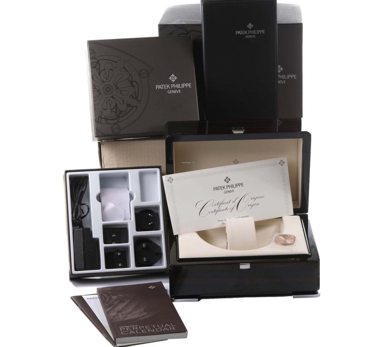Patek Philippe Perpetual Calendar Complications Perpetual Calendar Rose Gold Watch 5940 Box Papers