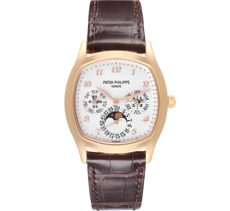 Patek Philippe Perpetual Calendar Complications Perpetual Calendar Rose Gold Watch 5940 Box Papers