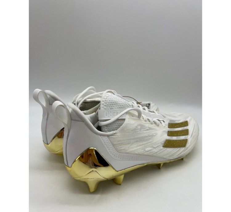 Adidas Adizero White Gold Football Cleats Gx5122 Men Sz 8