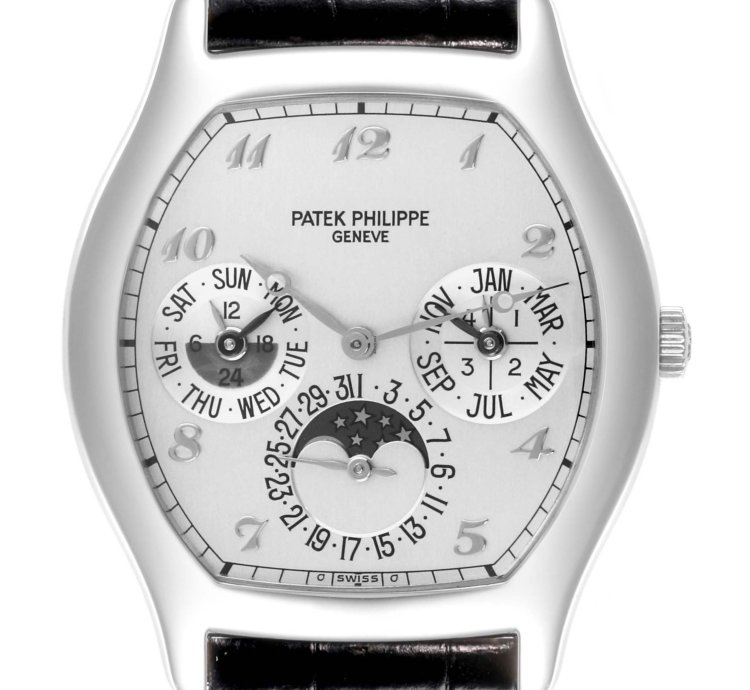 Patek Philippe Perpetual Calendar Complications Perpetual Calendar White Gold Mens Watch 5040