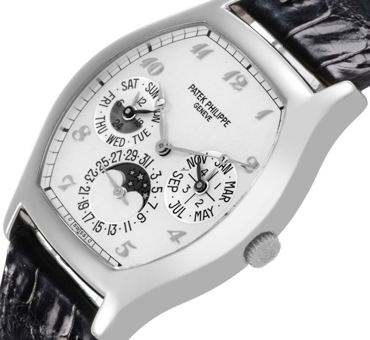 Patek Philippe Perpetual Calendar Complications Perpetual Calendar White Gold Mens Watch 5040