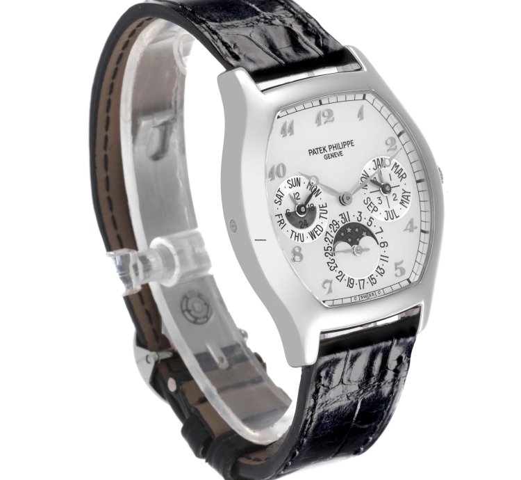 Patek Philippe Perpetual Calendar Complications Perpetual Calendar White Gold Mens Watch 5040