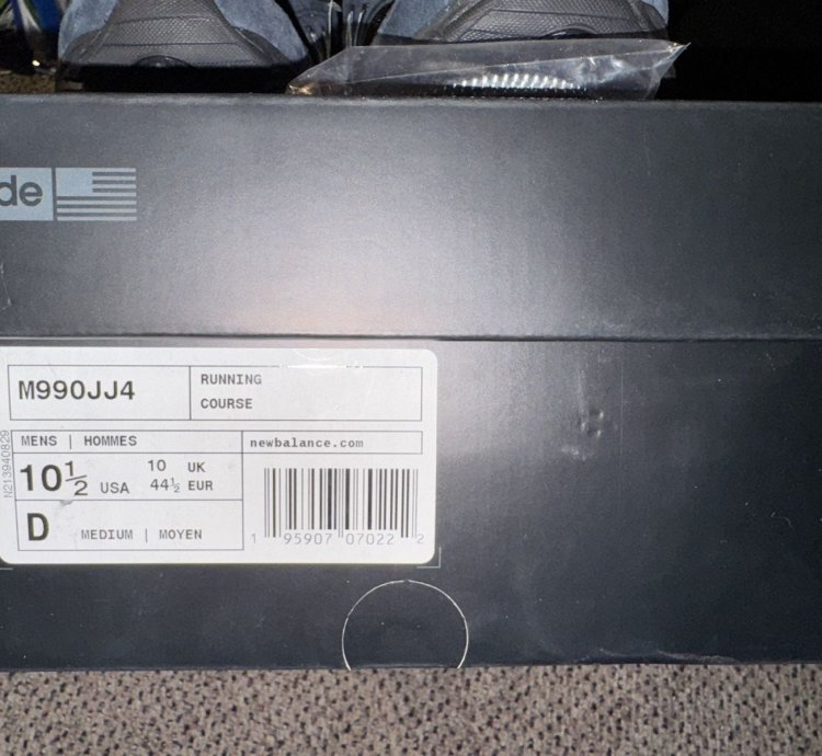 Jjjjound New Balance 990v4 Made In Usa- Navy