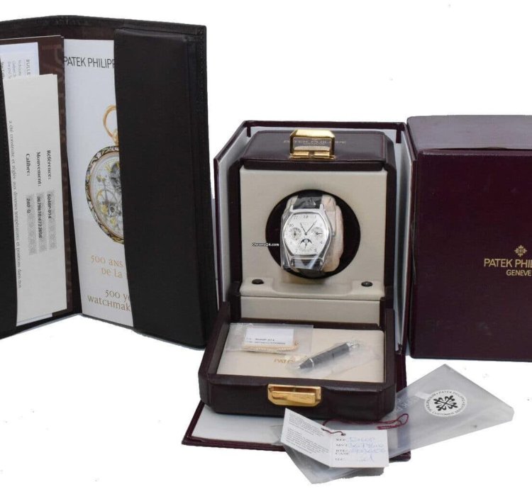 Patek Philippe Perpetual Calendar Complications Platinum Mens Watch 5040p