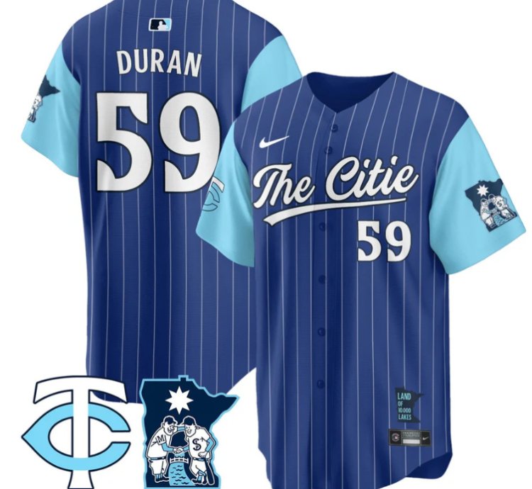 Jhoan Duran Jersey 59 Minnesota Twins 2025 City Connect Concept Stitched Royal