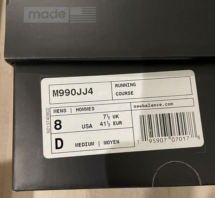 Jjjjound New Balance 990v4 Navy