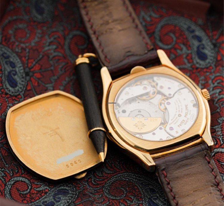 Patek Philippe Perpetual Calendar Full Set Perpetual Calendar Ref 5040 Yellow Gold