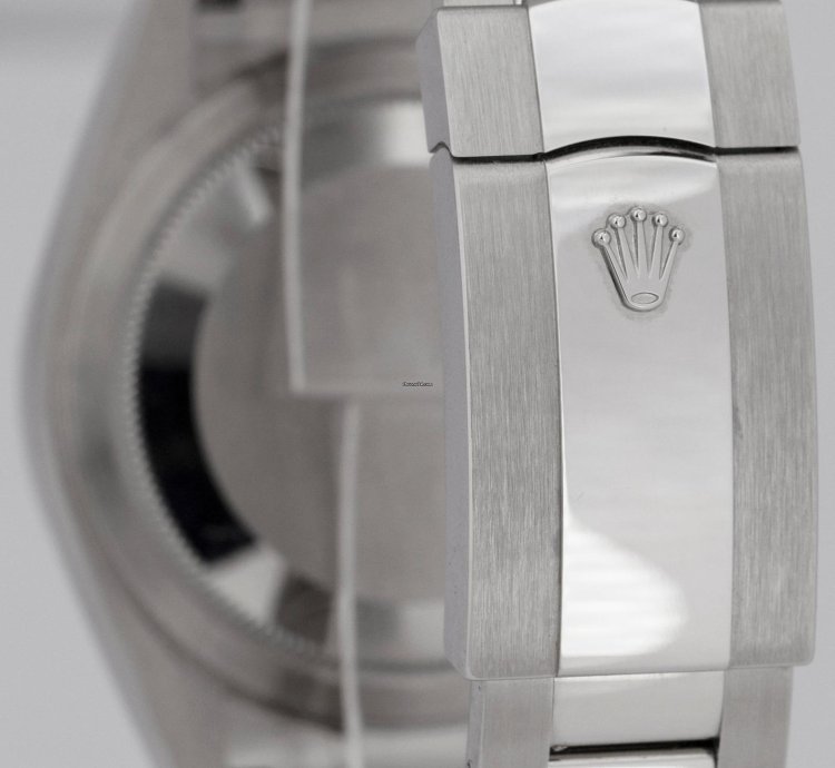 Rolex Sky-dweller New Papers Rolex Sky-dweller Blue 18k Fluted 42mm Steel Watch Oyster 326934 Box
