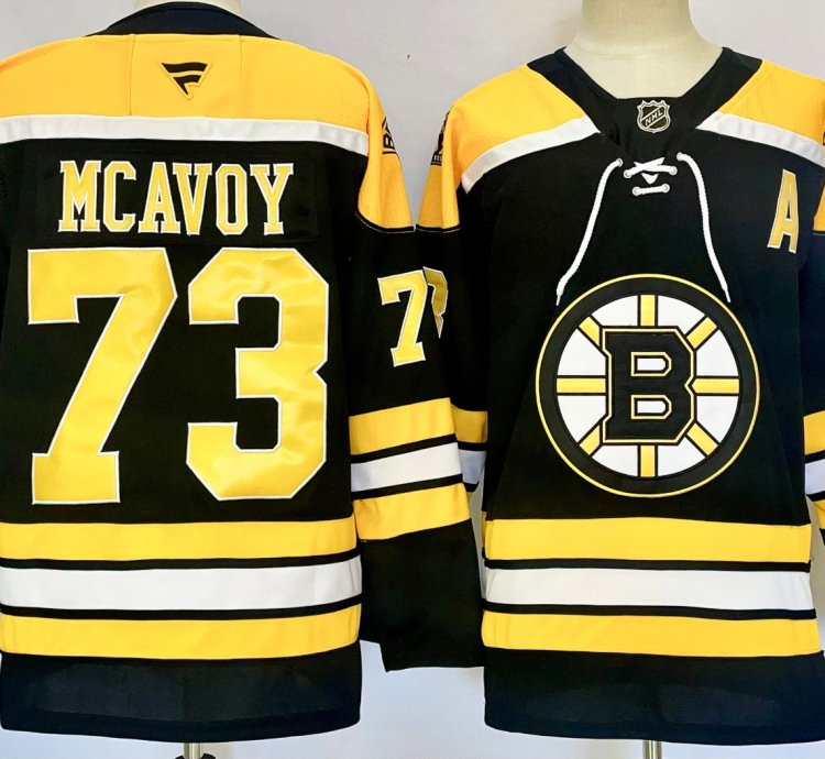 Mens Charlie Mcavoy Jersey 73 Boston Bruins Home Breakaway Black Stitched