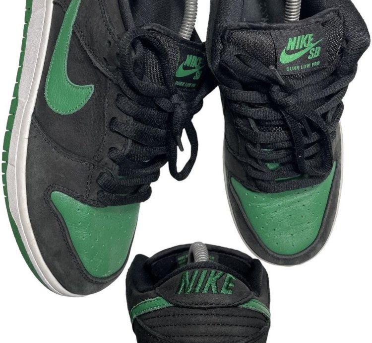 Nike Sb Dunk Low Pro - Pack Black Pine Green