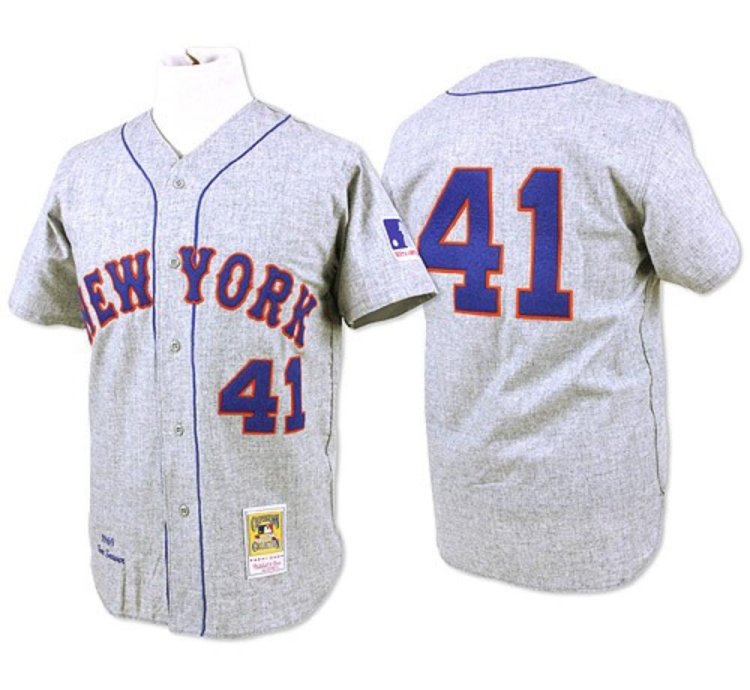 New York Mets Tom Seaver Gray 1969 Throwback Jersey