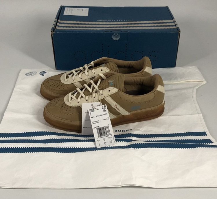 Adidas Bad Bunny Lionel Messi Gazelle Brown Shoe Sneakers