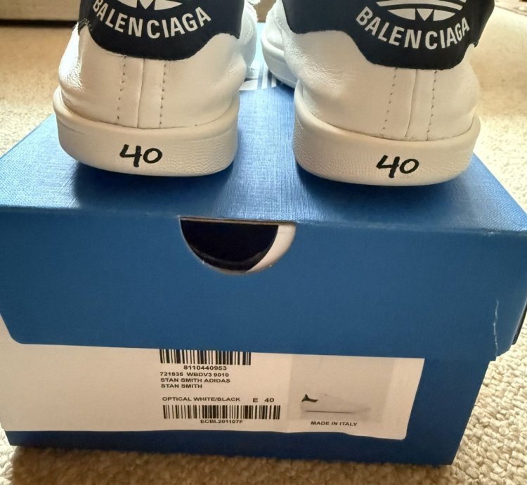 Adidas Balenciaga Stan Smith White Black