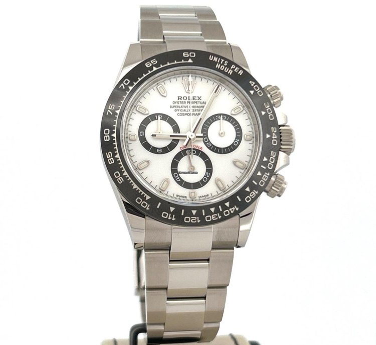 Rolex Daytona Steel 40mm Panda White Dial Ceramic Bezel New Unworn 2023