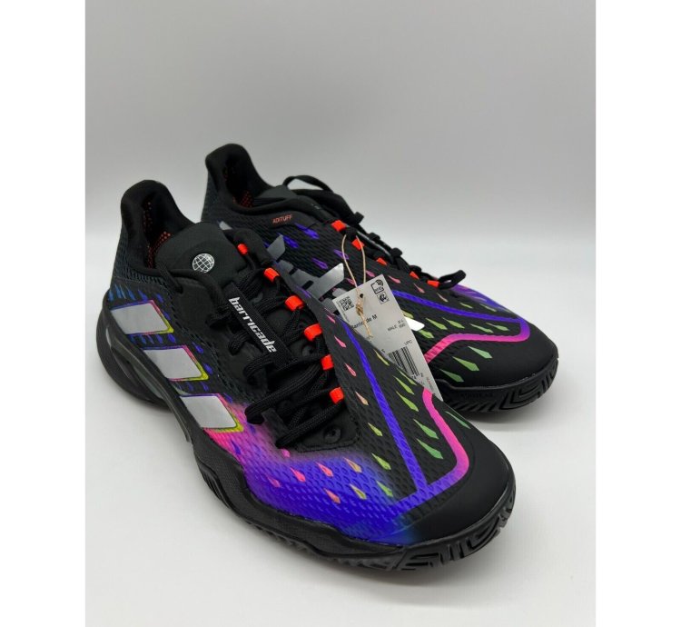 Adidas Barricade Men Tennis Shoes Core Black Gy1445 Size 9