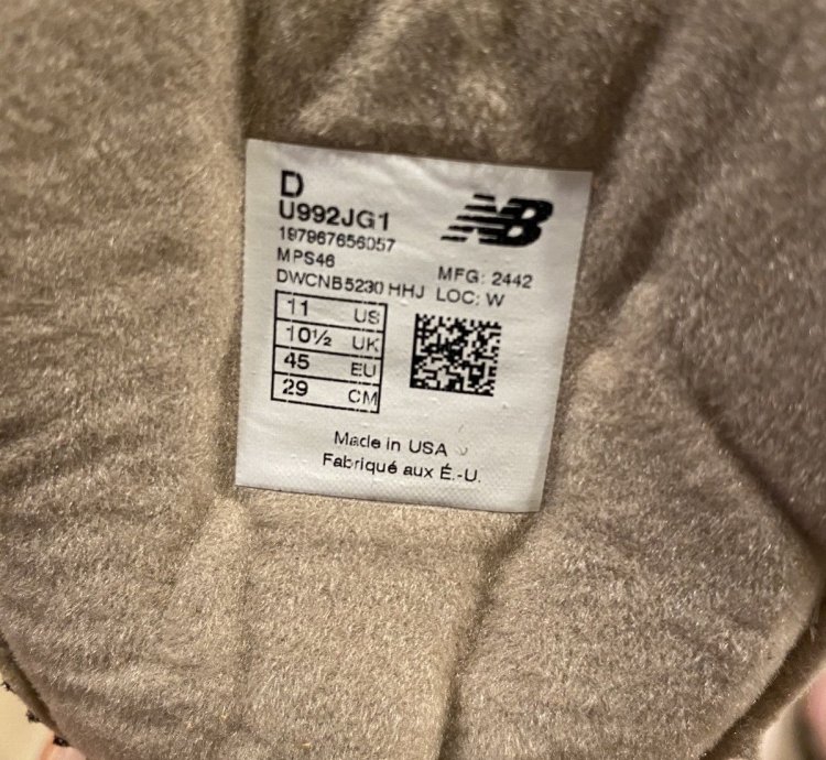 Joe Freshgoods New Balance 992 Aged Well