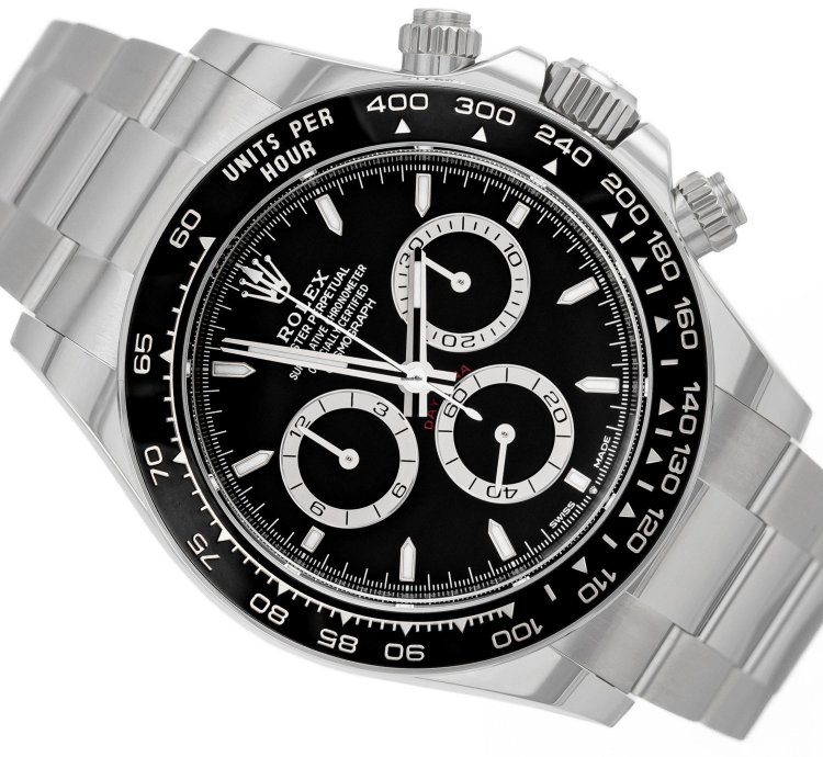 Rolex Daytona Steel Black Dial Ref 126500ln Full Set Unworn
