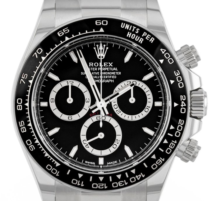 Rolex Daytona Steel Black Dial Ref 126500ln Full Set Unworn