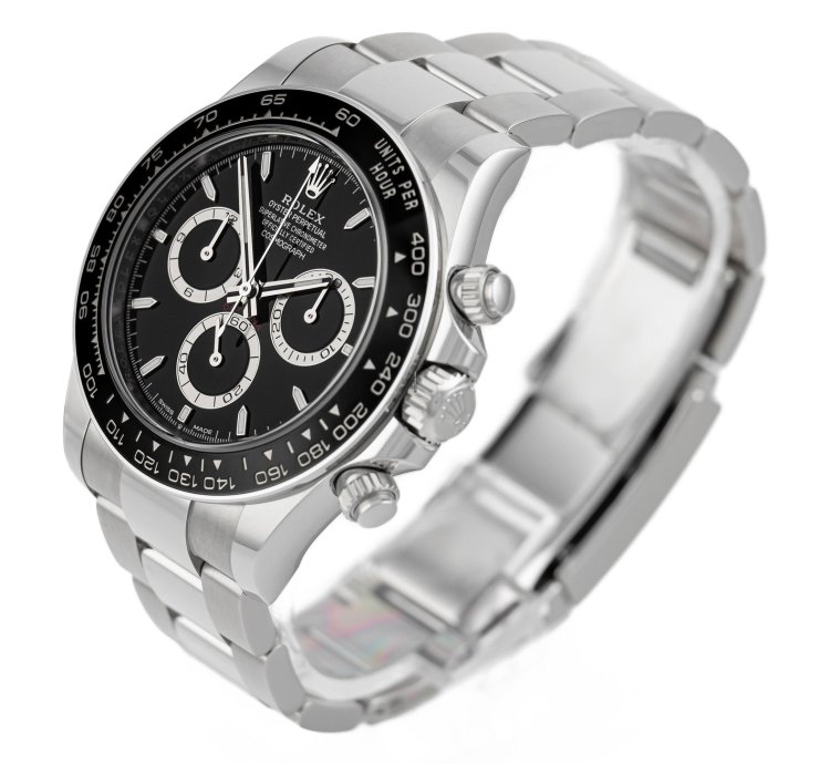 Rolex Daytona Steel Black Dial Ref 126500ln Full Set Unworn