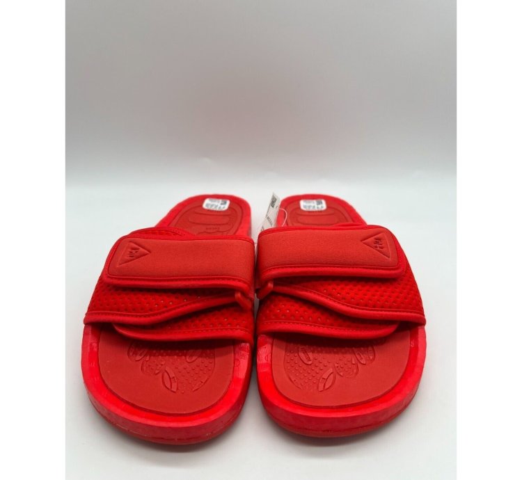 Adidas Boost Slide Pharrell Active Red Fy6140 Men Size 7