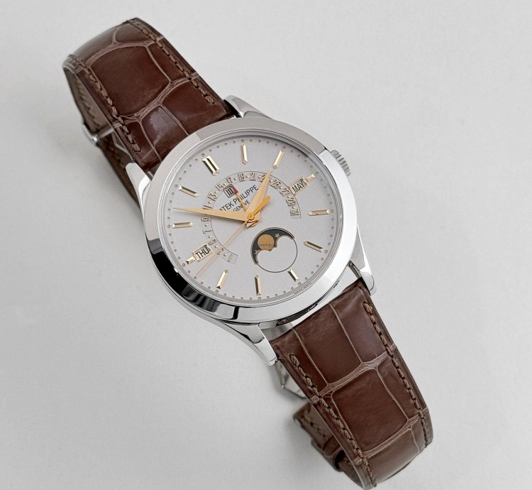 Patek Philippe Perpetual Calendar Grand Complications 5496p-015 Perpetual Calendar Moon Phases Platinum Silver Dial 2018