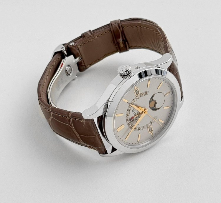 Patek Philippe Perpetual Calendar Grand Complications 5496p-015 Perpetual Calendar Moon Phases Platinum Silver Dial 2018