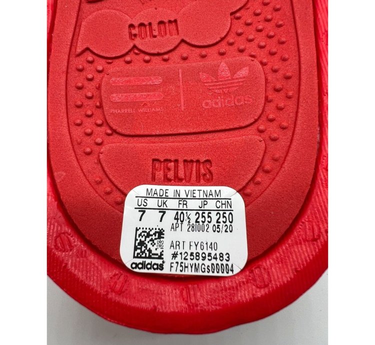 Adidas Boost Slide Pharrell Active Red Fy6140 Men Size 7