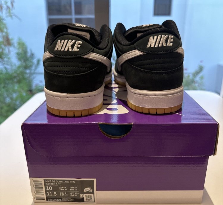 Nike Sb Dunk Low Pro Black Gum